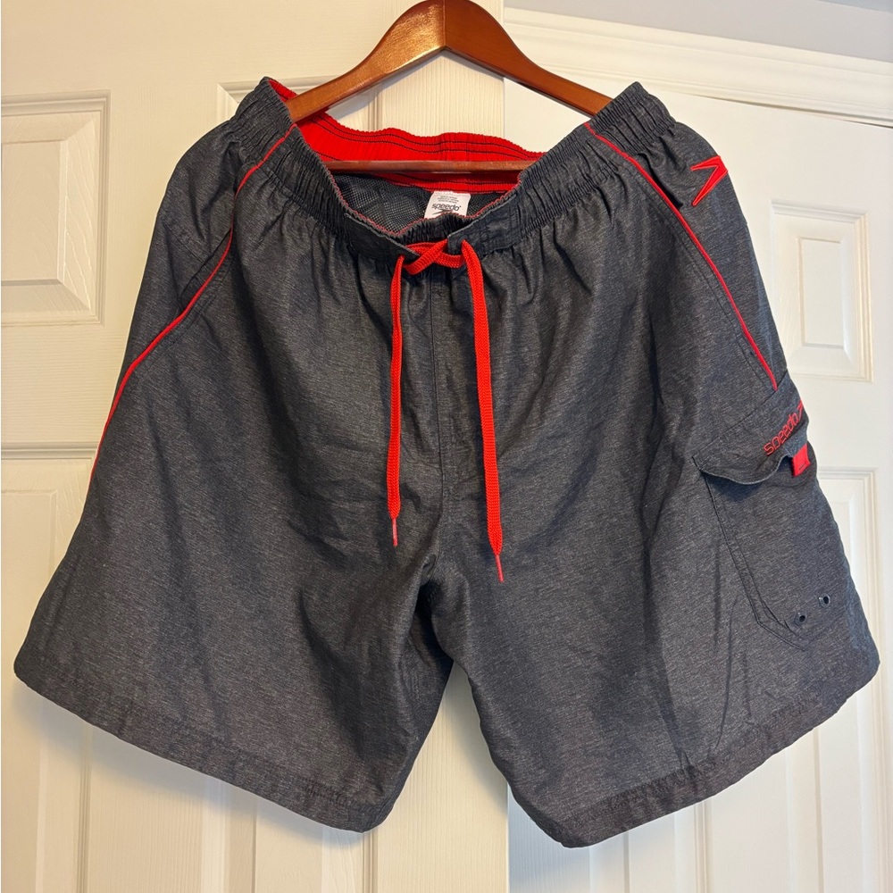 Speedo grey and red Large shorts for men